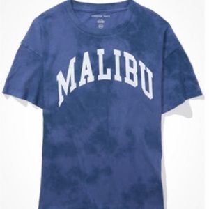 SOLD American Eagle AE for Surfrider Oversized Tie-Dye Malibu T-Shirt XS/S
